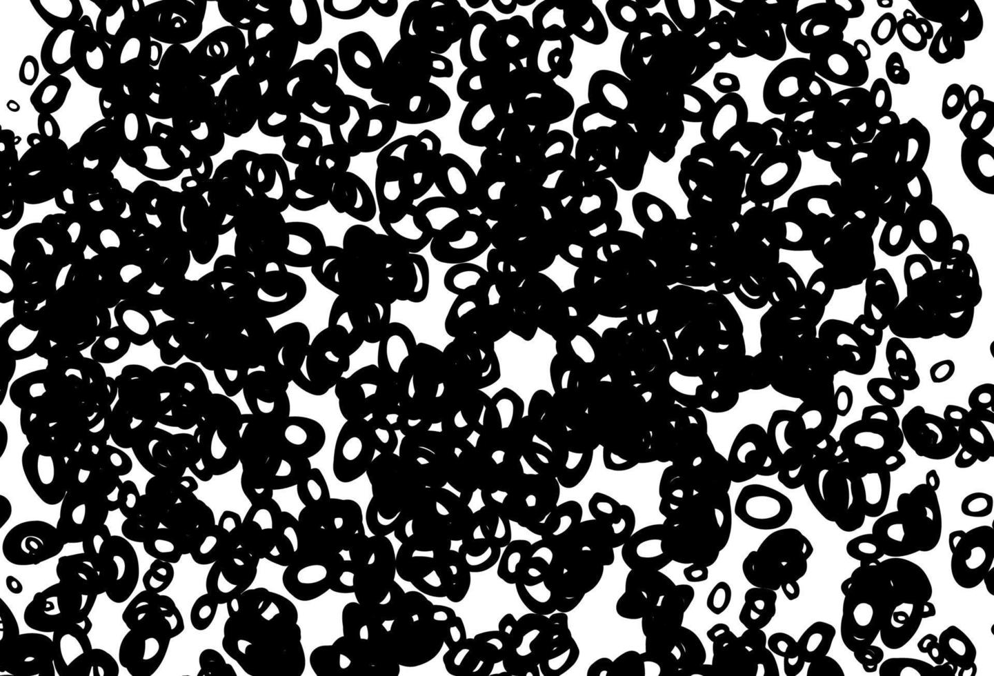 Fondo de vector blanco y negro con burbujas.