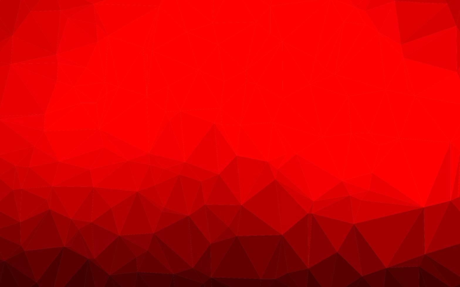Light Red vector triangle mosaic texture.