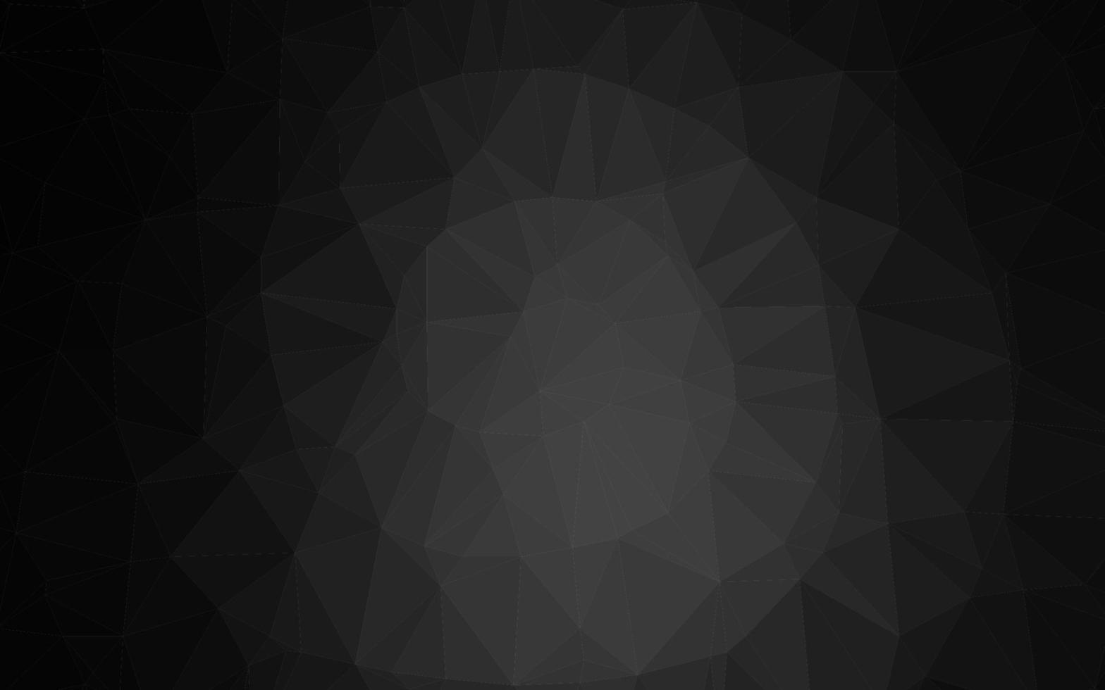 Dark Silver, Gray vector abstract polygonal texture.