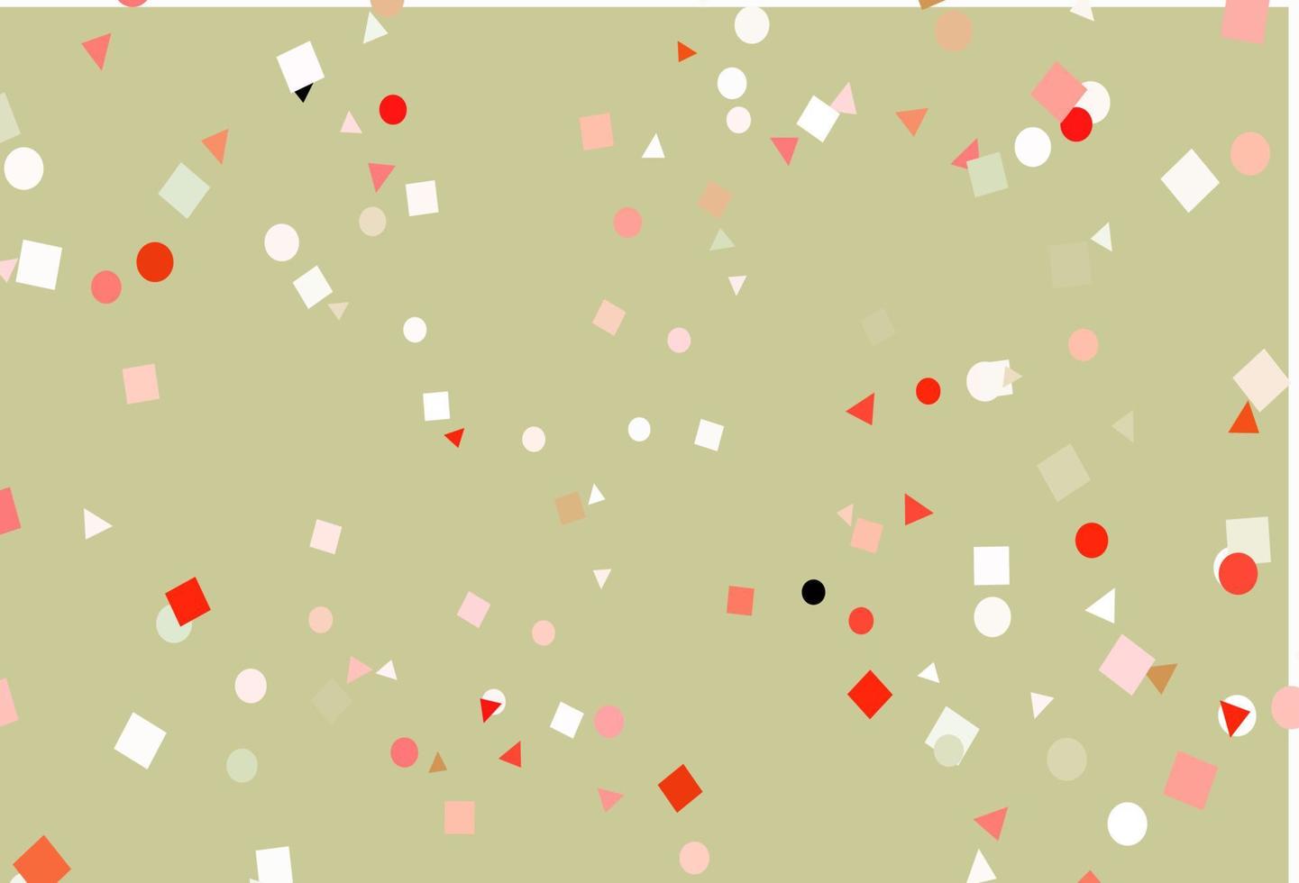 Light Green, Red vector layout with circles, lines, rectangles.
