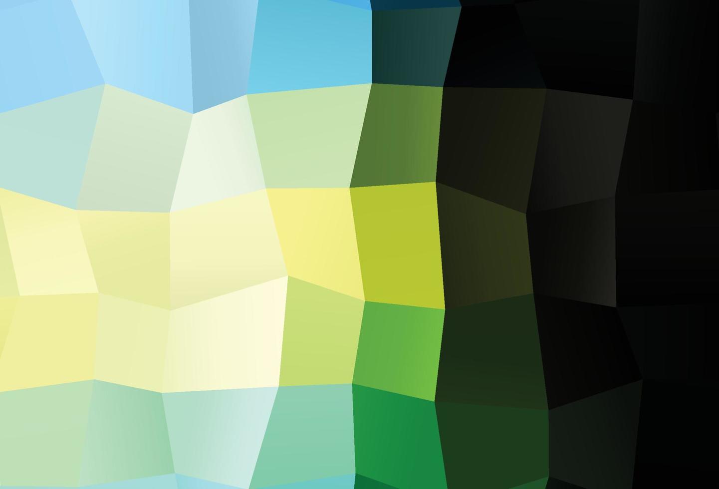 Dark Green, Yellow vector low poly layout.