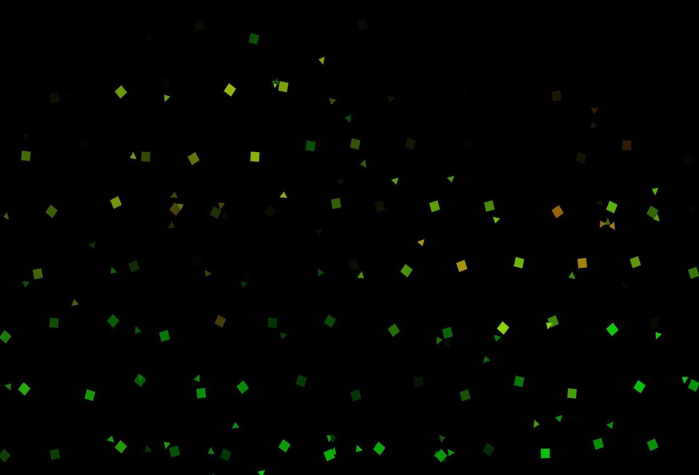 Dark Green, Yellow vector template with crystals, circles, squares.