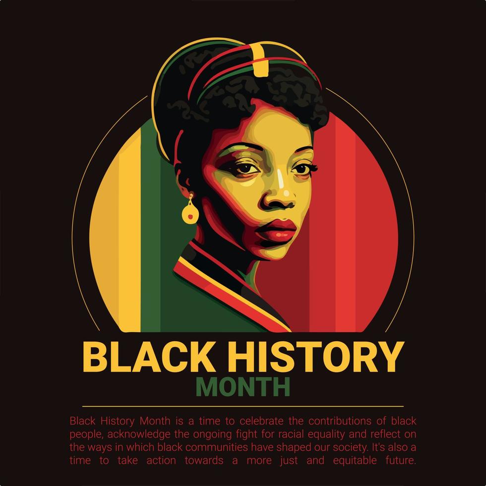 black history month in pan african colors 3d modeling face later vectorized vector