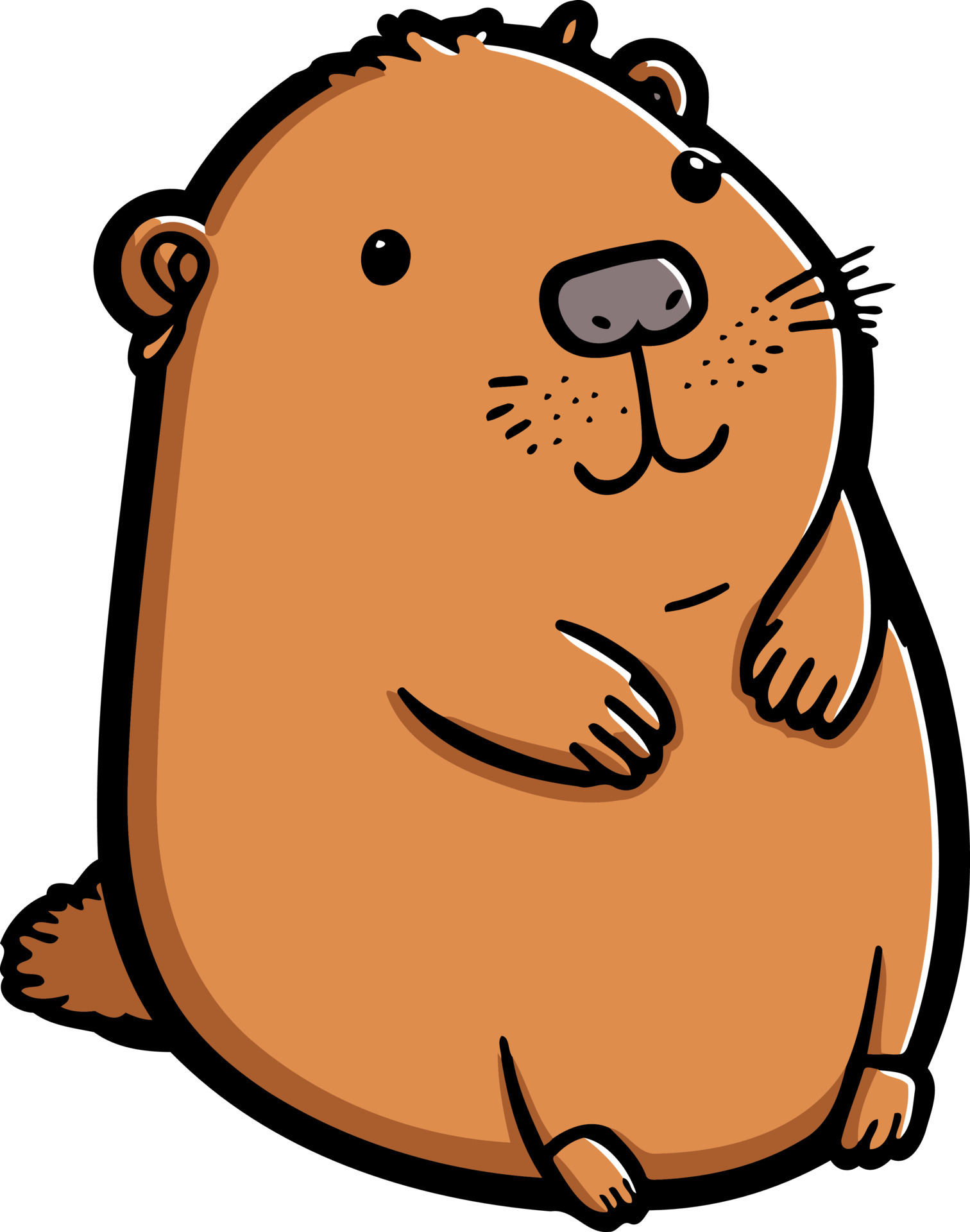 Adesivo Capivara Bebê - Capybaby