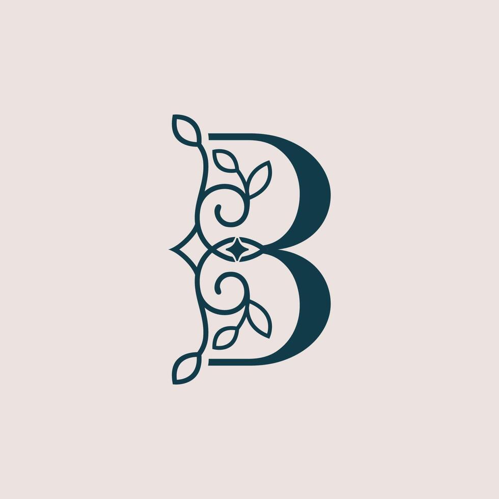 brand logo design template beauty cosmetic B vector