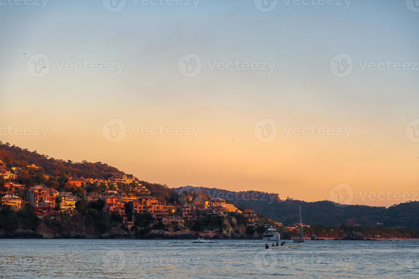 Zihuatanejo beach landscape in Guerrero photo