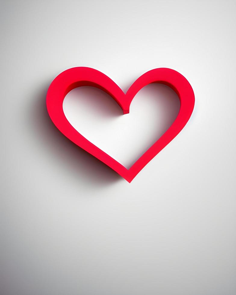 Red Love Heart Shape Background photo