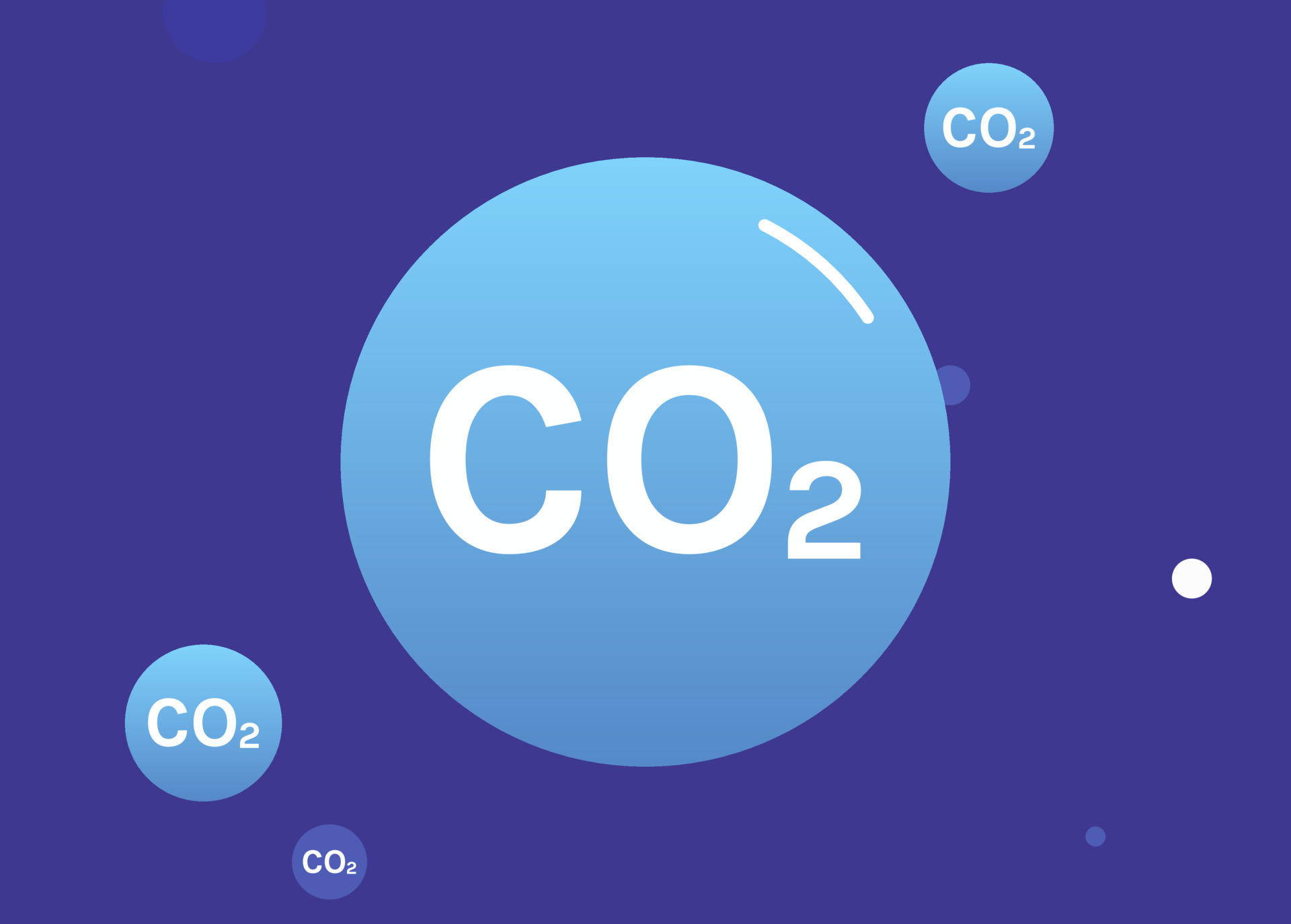 carbon dioxide gas molecule