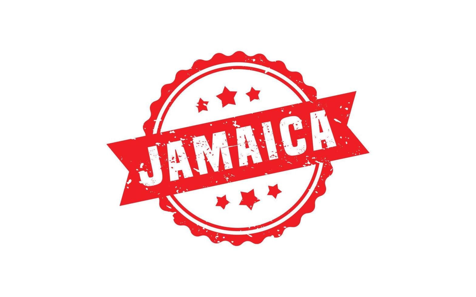 goma de sello jamaica con estilo grunge sobre fondo blanco vector