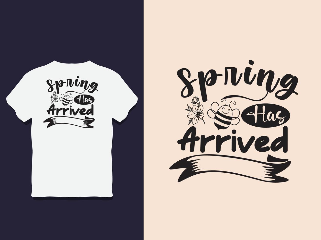 Spring Day Typography T shirt Design vector