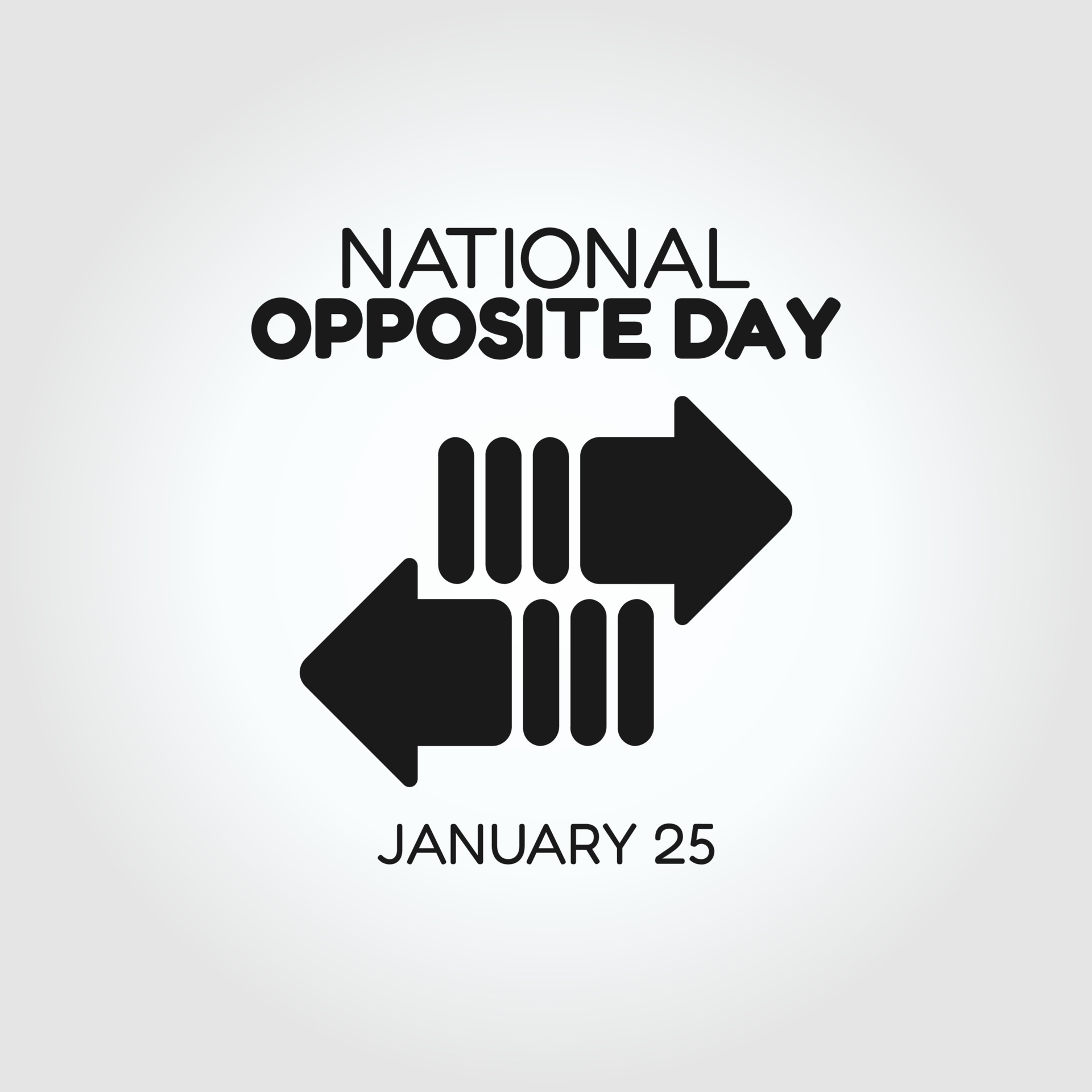 vector graphic of national opposite day good for national opposite day