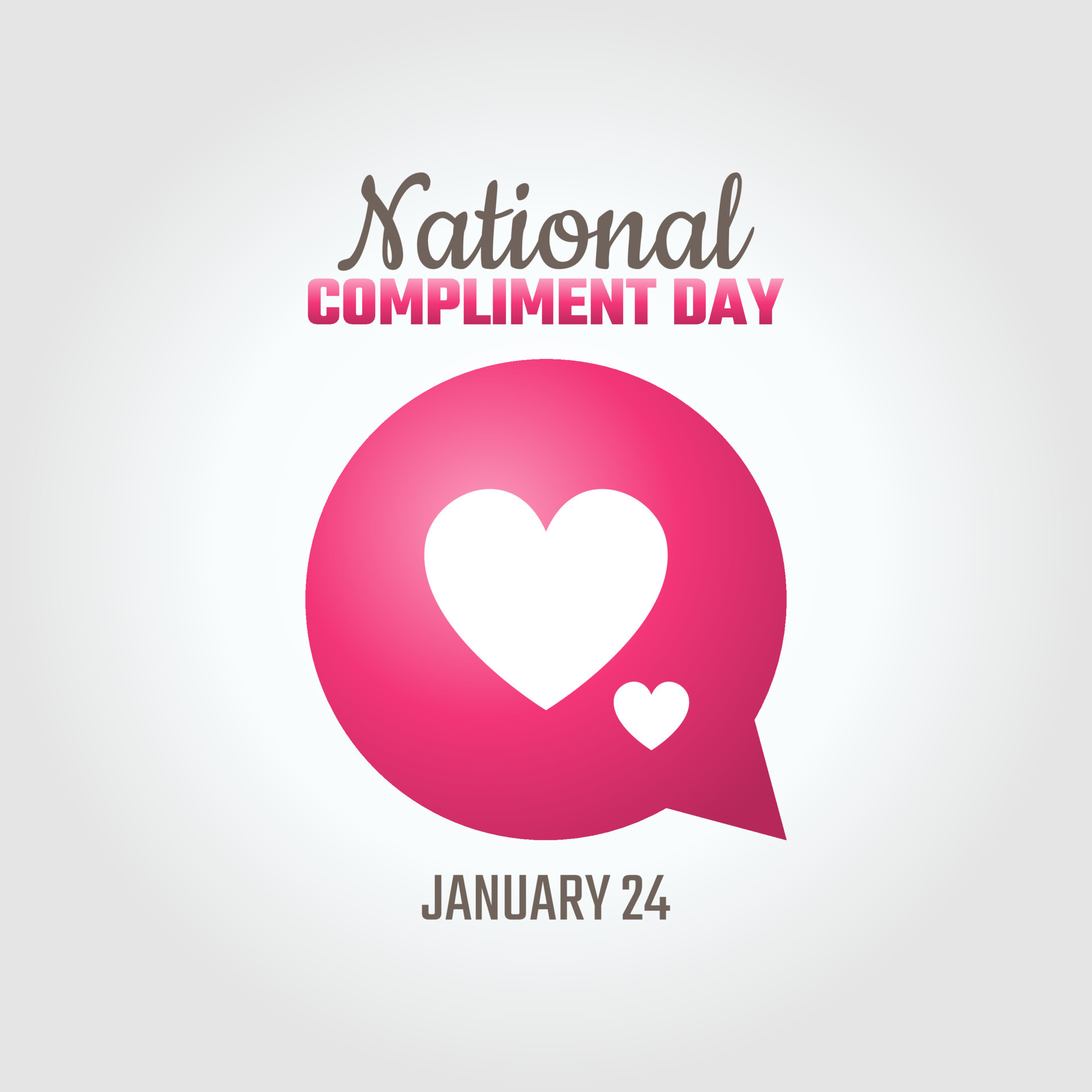 vector graphic of national compliment day good for national compliment