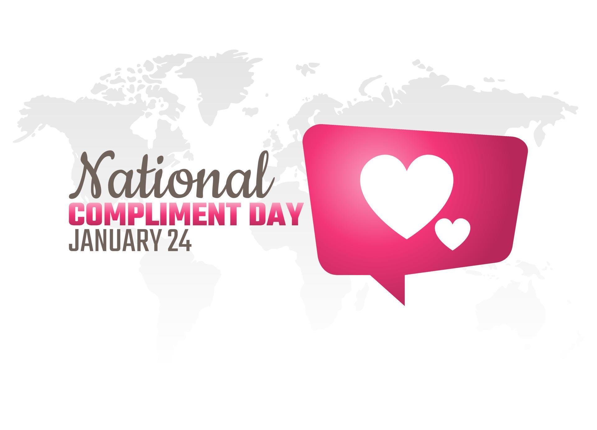 vector graphic of national compliment day good for national compliment day celebration. flat