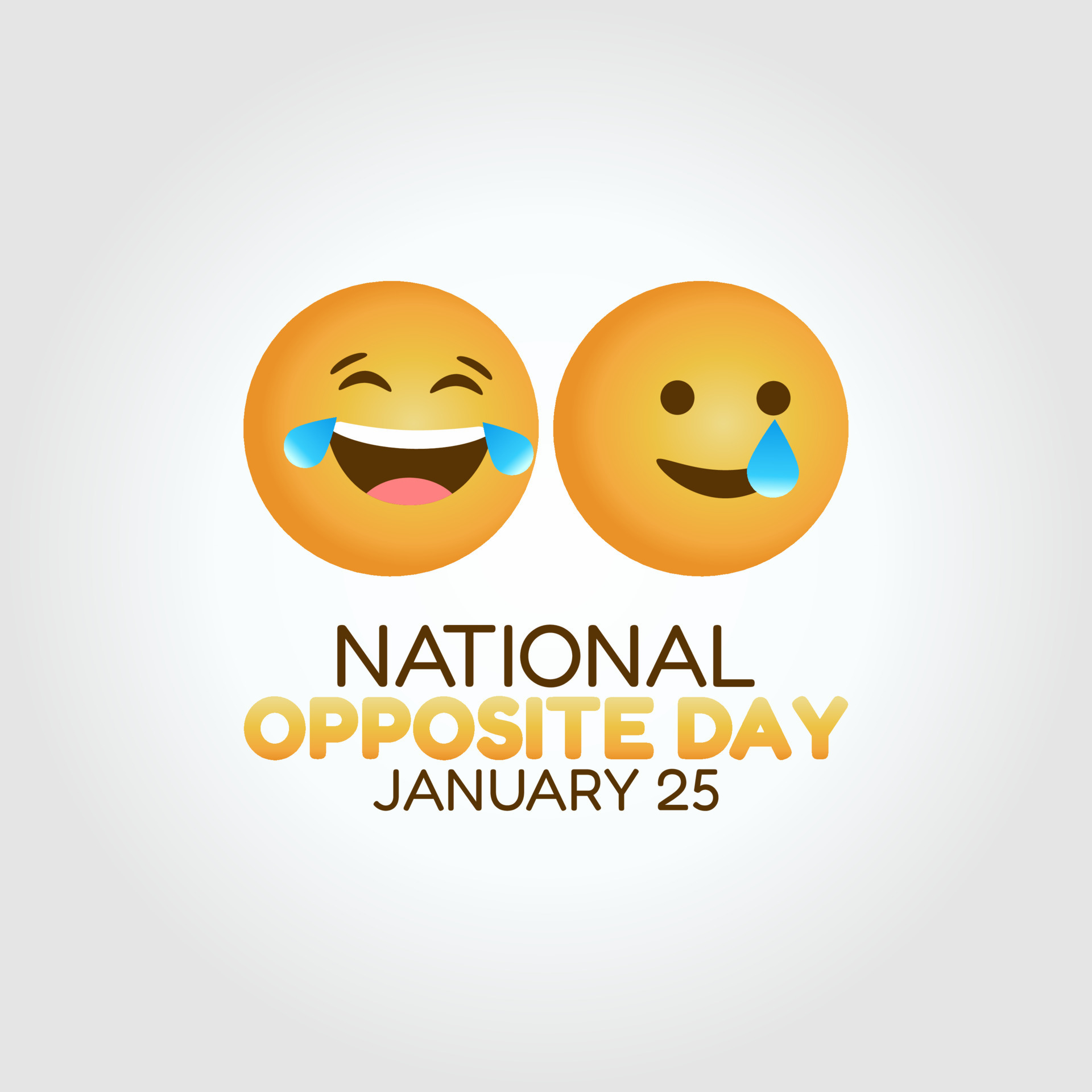 vector graphic of national opposite day good for national opposite day celebration. flat design