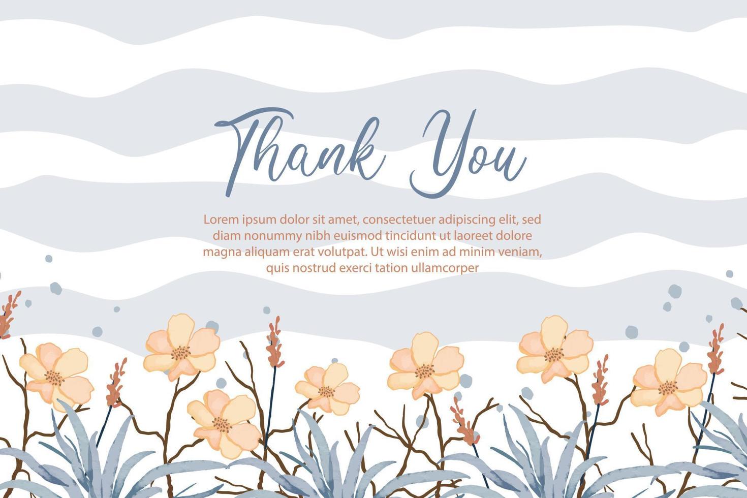 beautiful and elegant botanical watercolor background vector