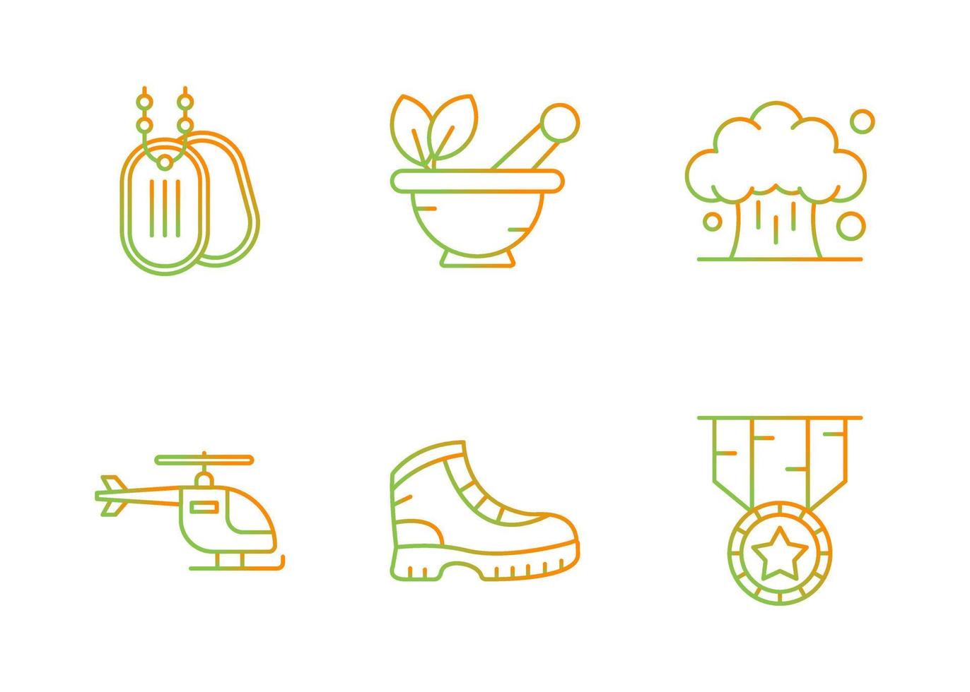 Unique Vector Glyph icon Set
