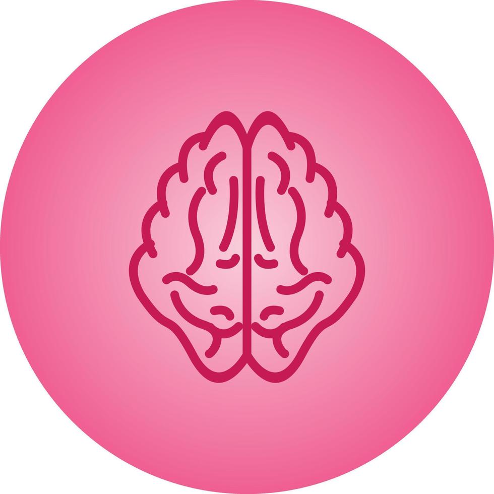 Beautiful Brain vector line icon