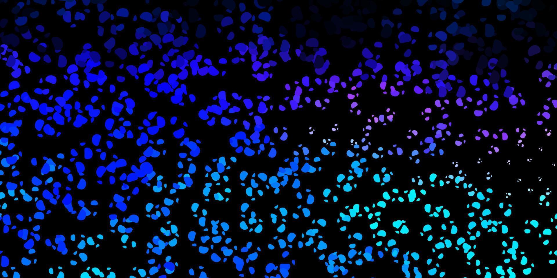 Dark pink, blue vector pattern with abstract shapes.