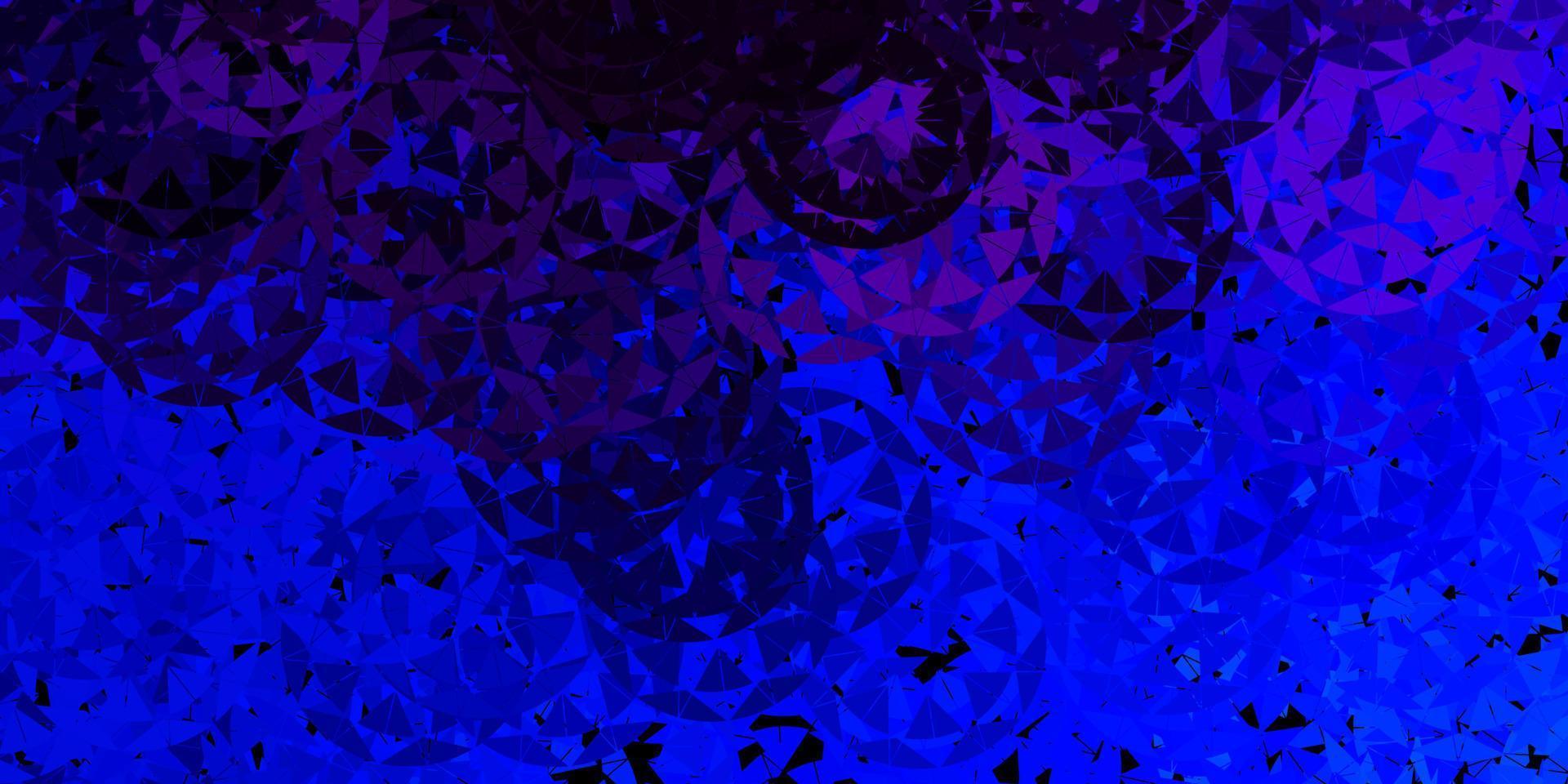 Dark pink, blue vector layout with triangle forms.