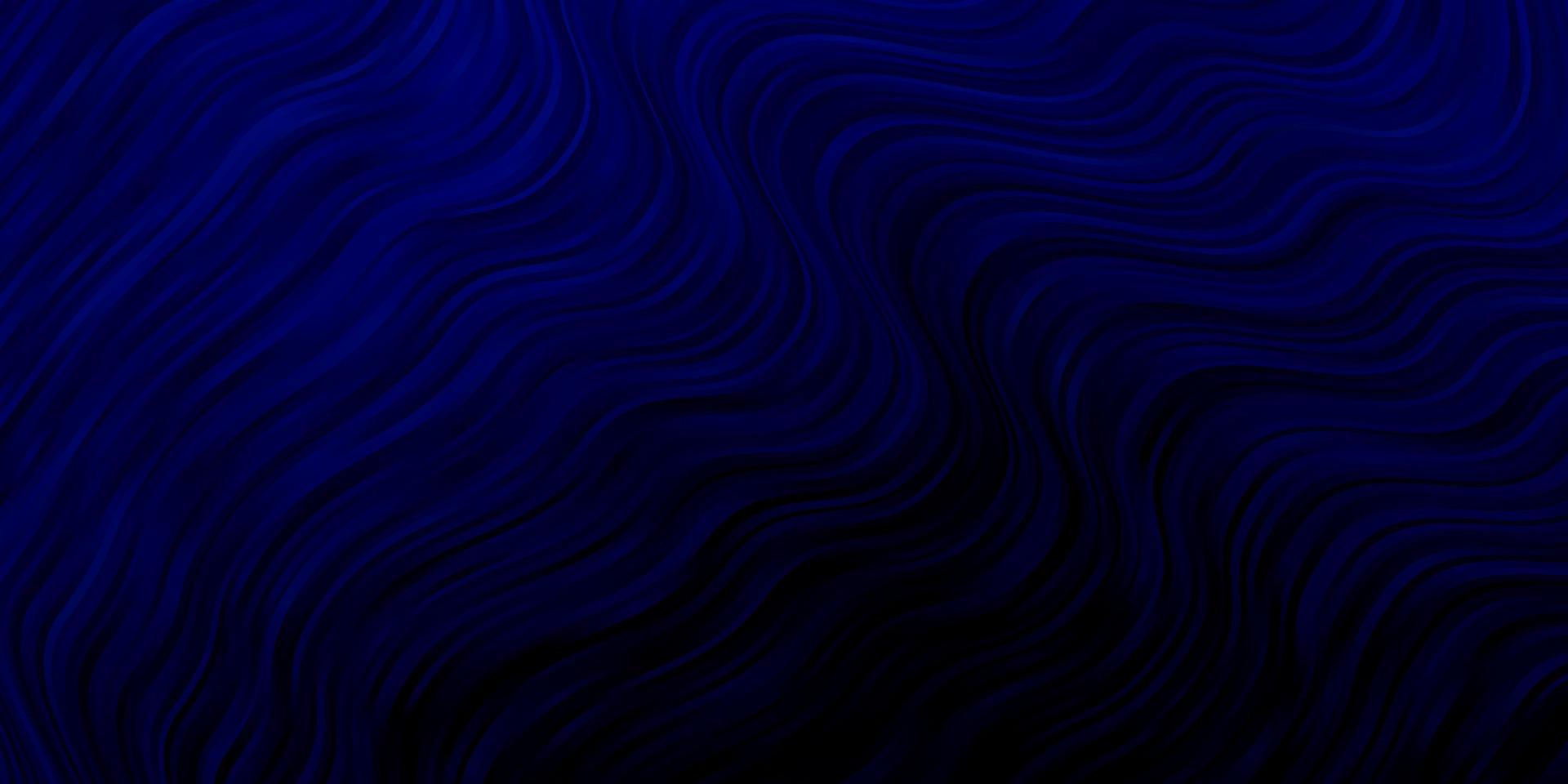 Dark BLUE vector background with wry lines.