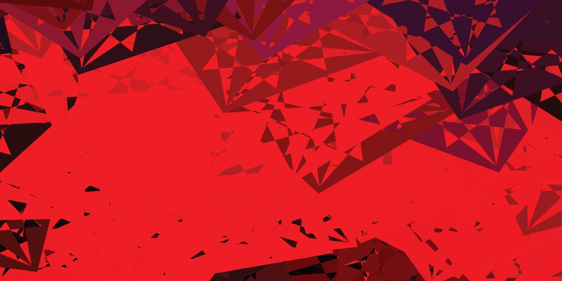 Fondo de vector multicolor claro con triángulos.