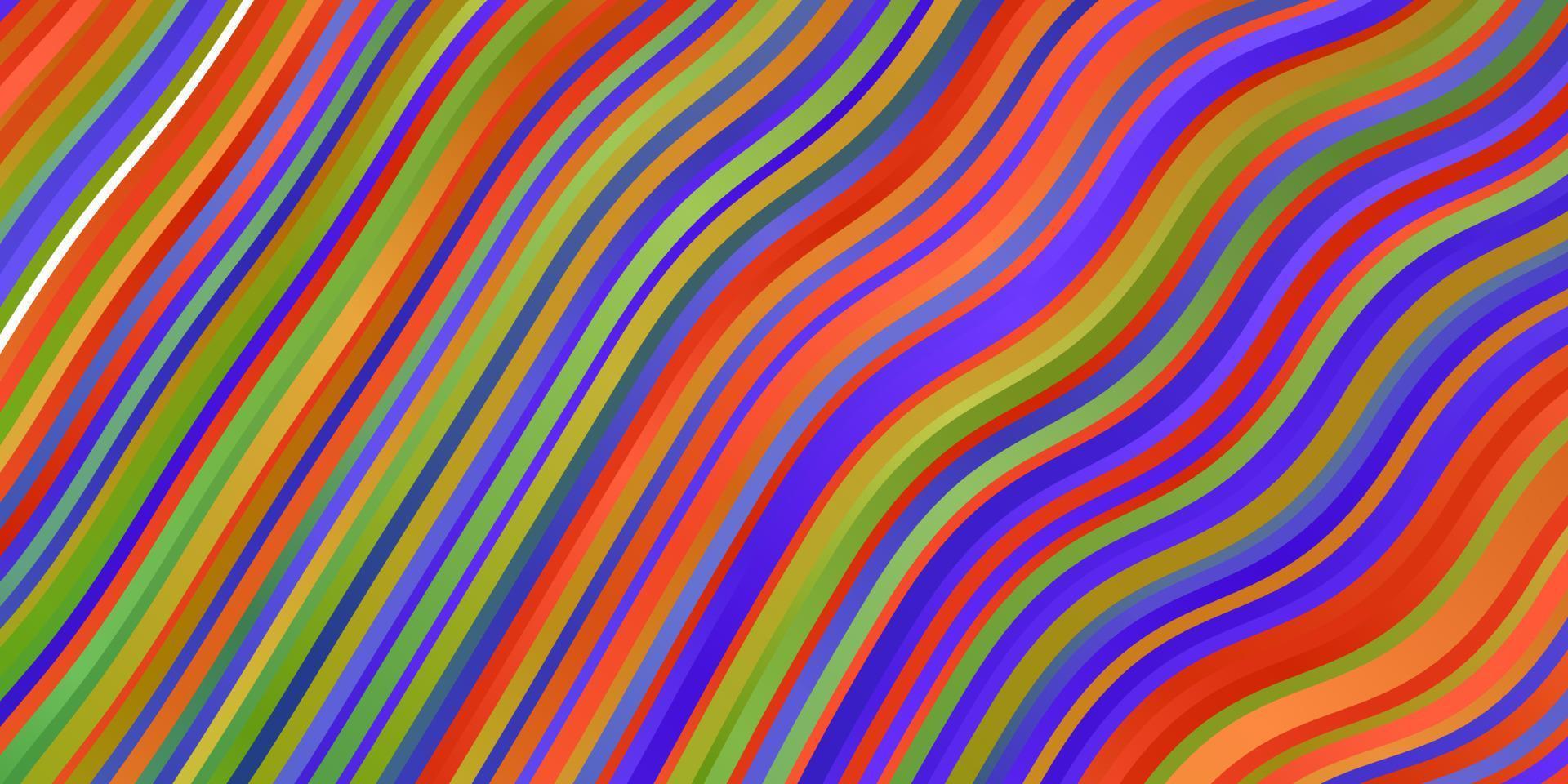 Light Multicolor vector pattern with wry lines.