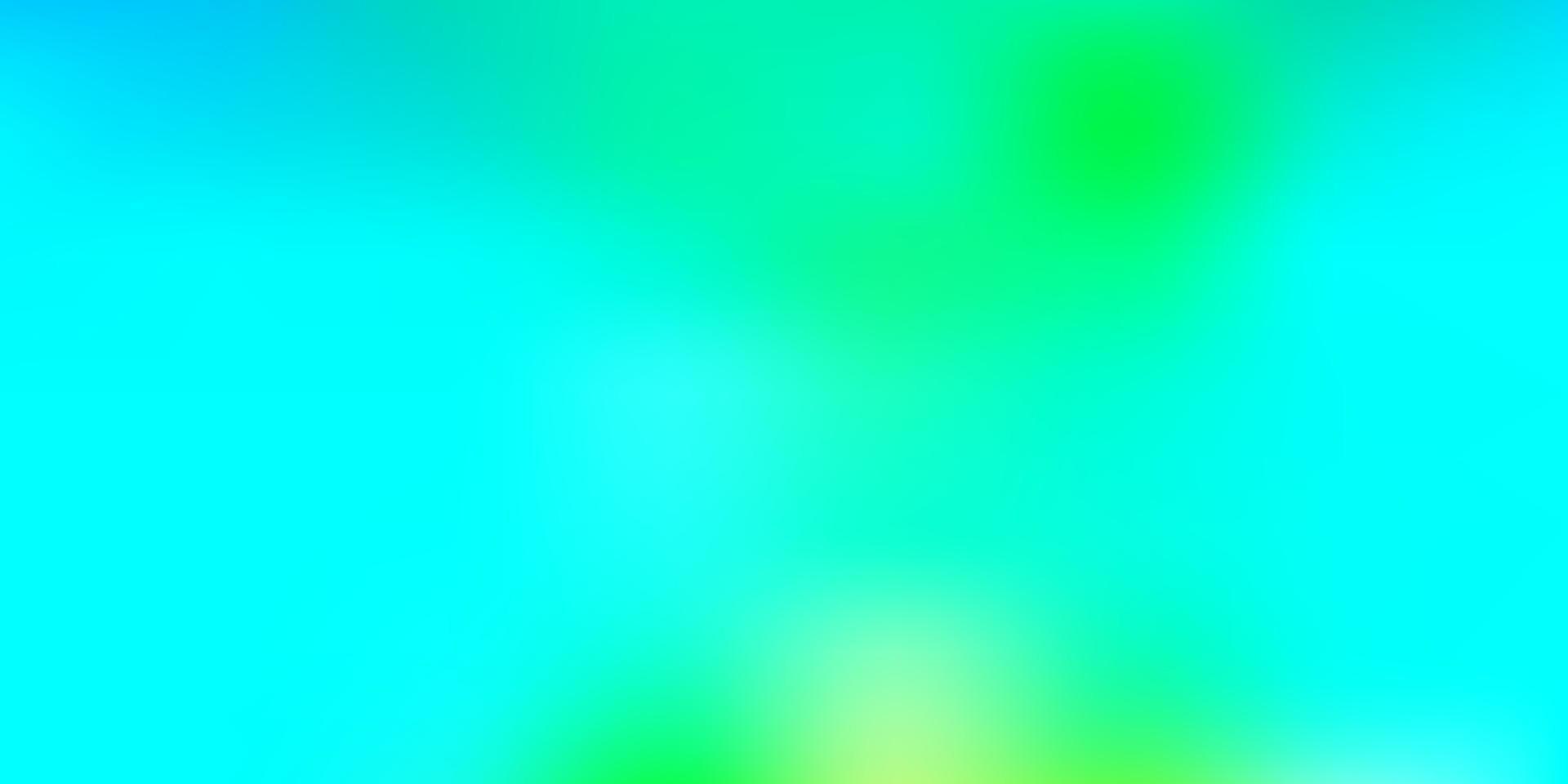 Light blue, green vector gradient blur backdrop.