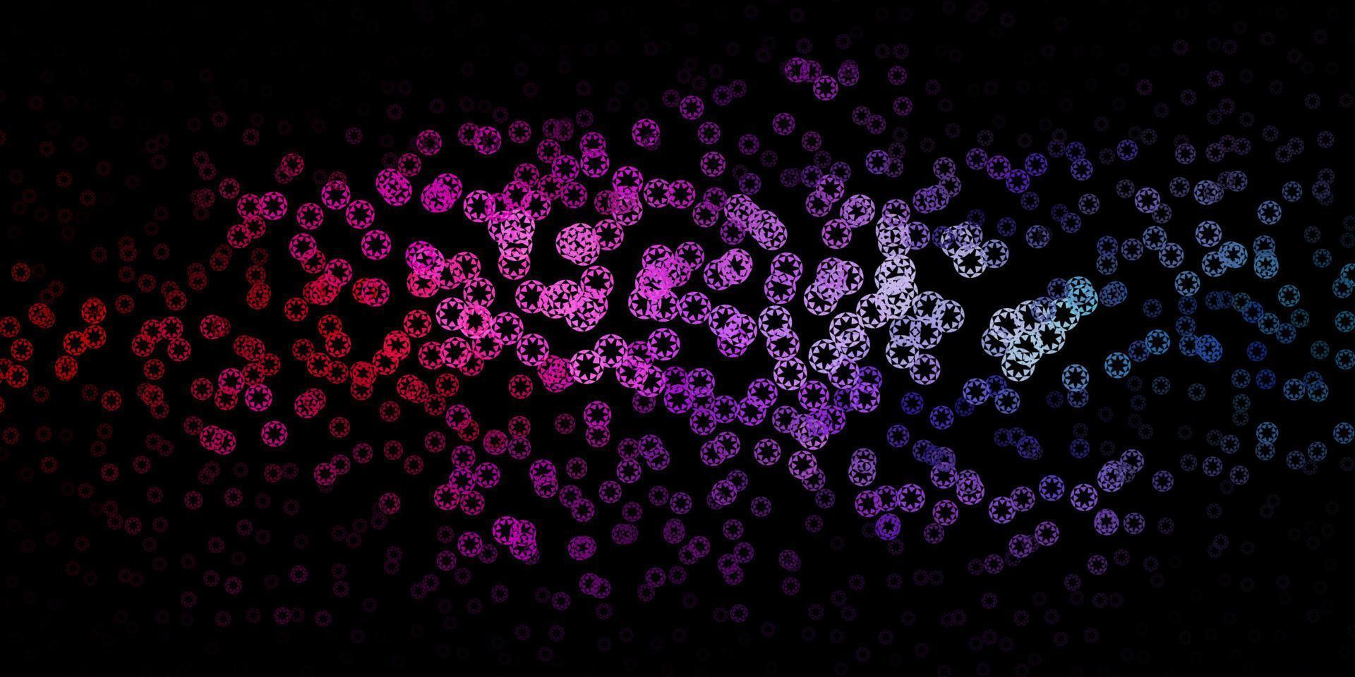 Dark pink, blue vector template with circles.
