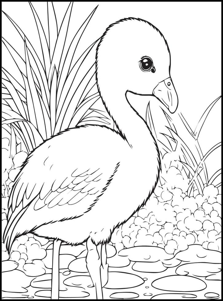 Cute Animals Coloring Pages for kids vector