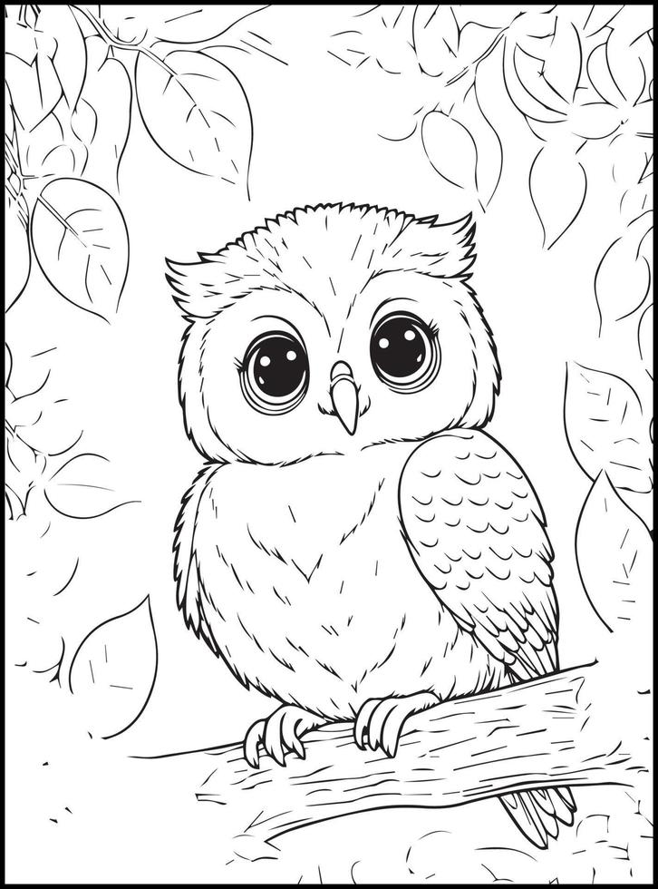 Cute Animals Coloring Pages for kids vector