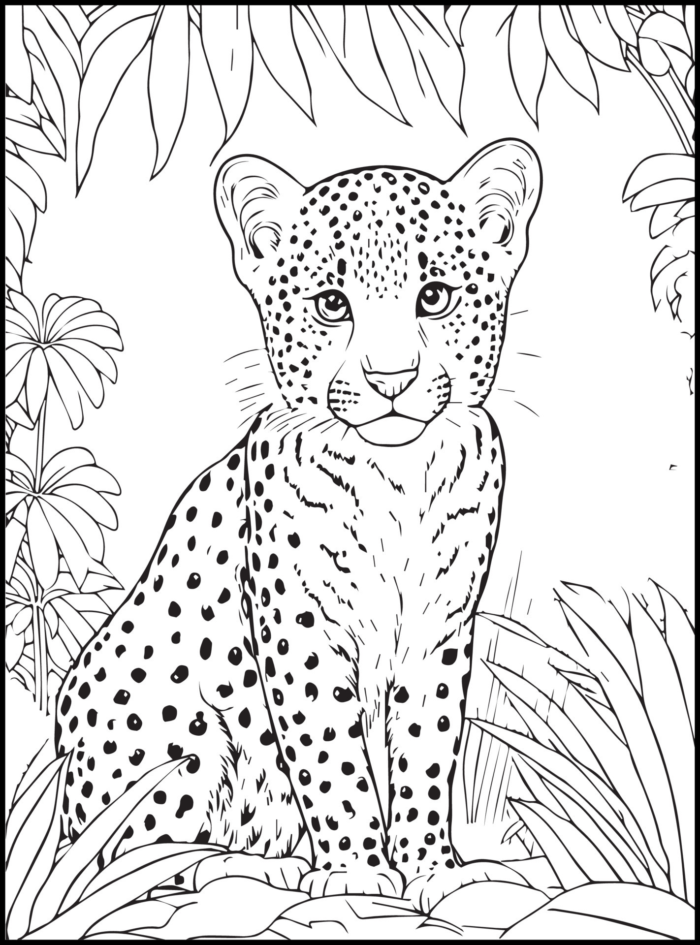 Cute Animals Coloring Pages for kids 17382429 Vector Art at Vecteezy