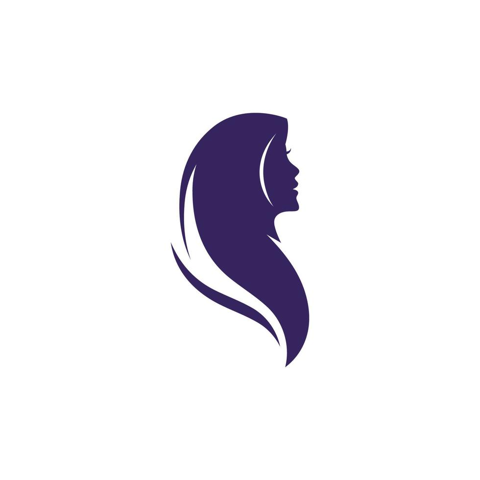 ilustración de icono de plantilla de logotipo de hijab vector