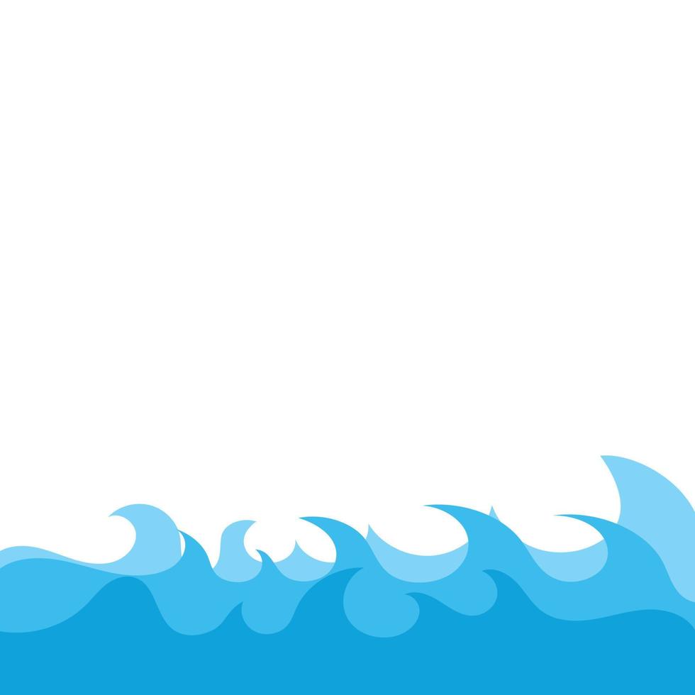 Abstract Water wave design background vector