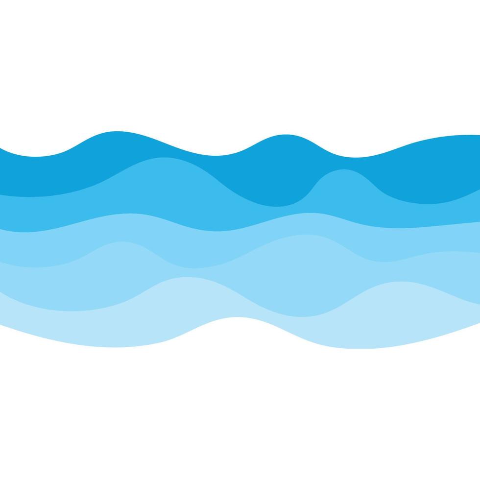 Abstract Water wave design background vector
