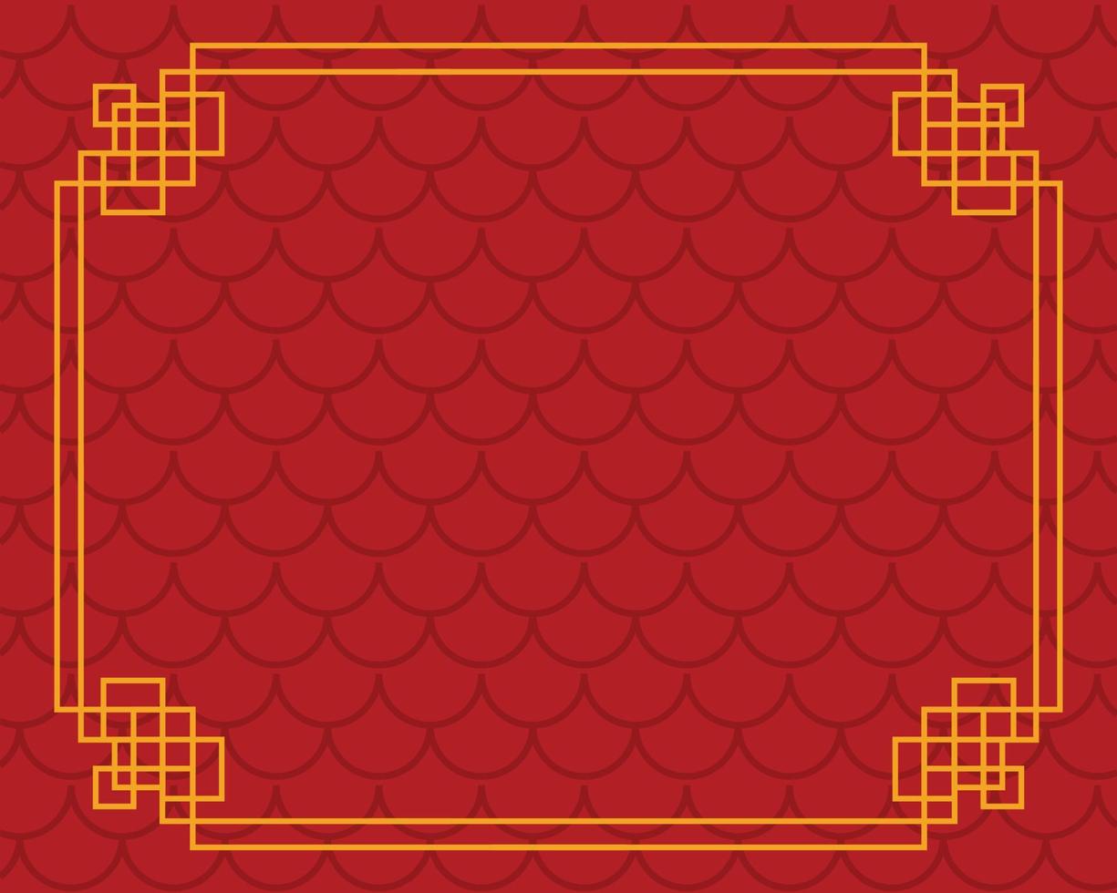 Chinese border design vector