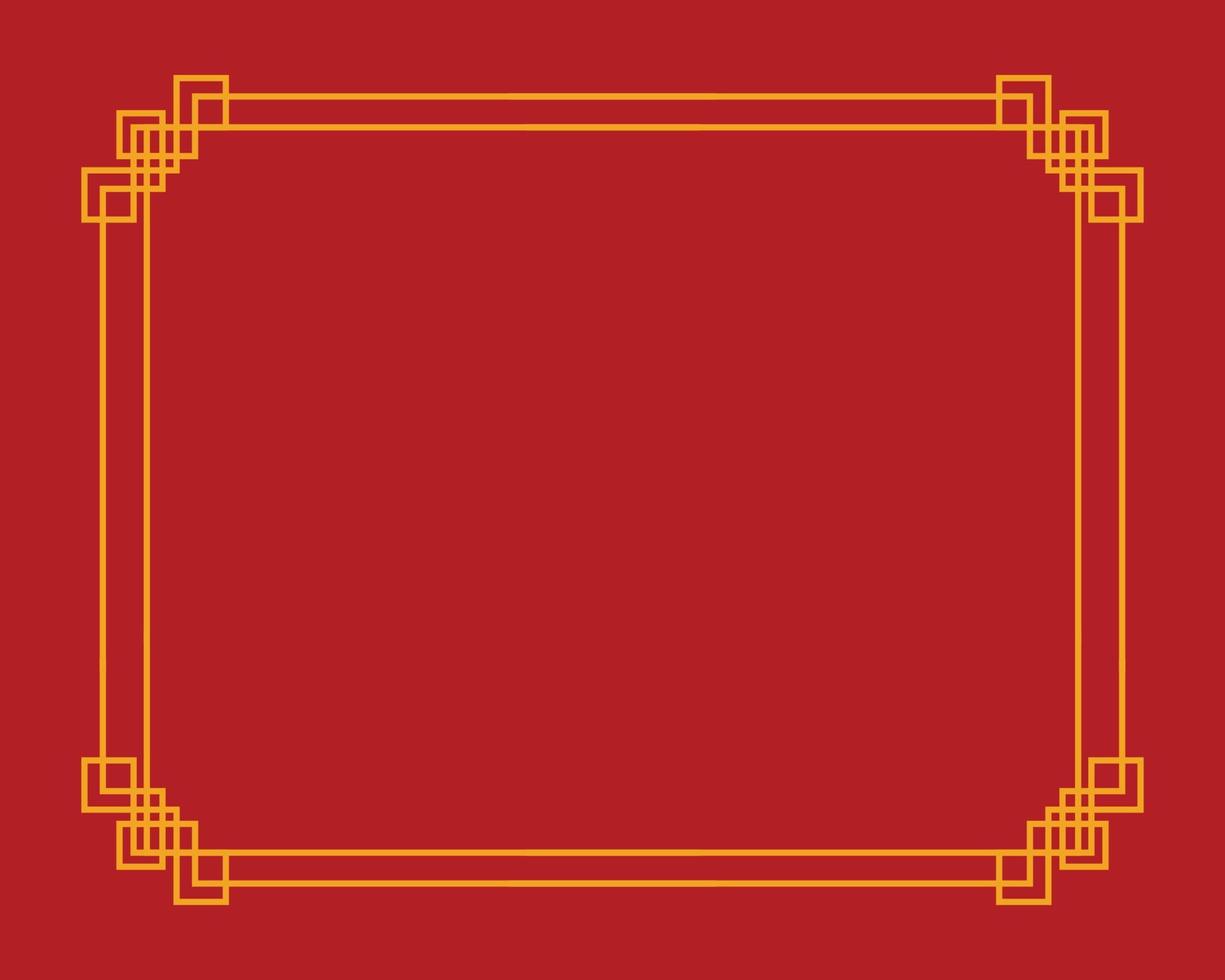 Chinese border design vector