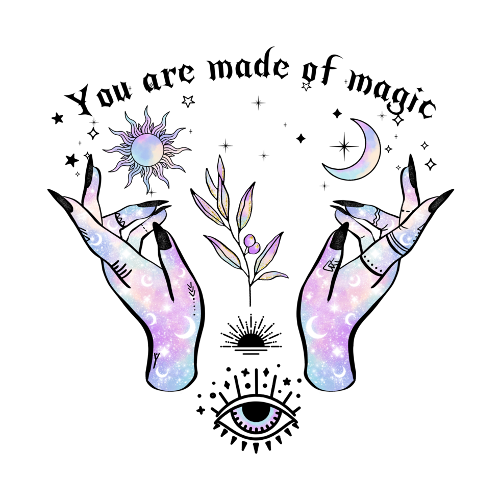 Celestial magic cute design tshirt png 17384288 png
