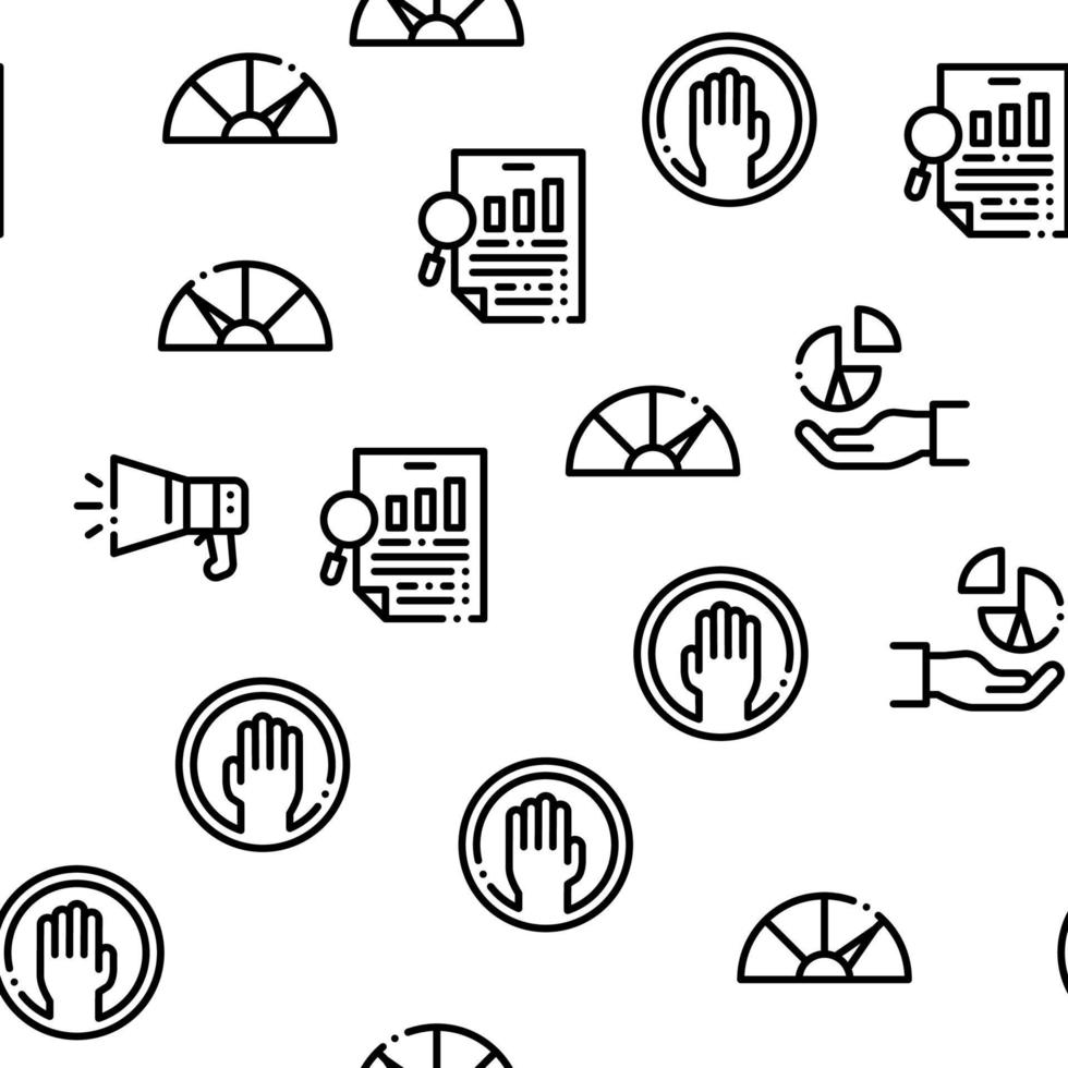 Stress And Depression Seamless Pattern Vector