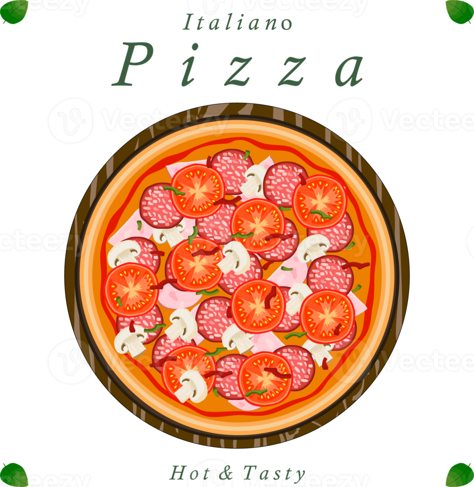 Various sweet tasty pizza png