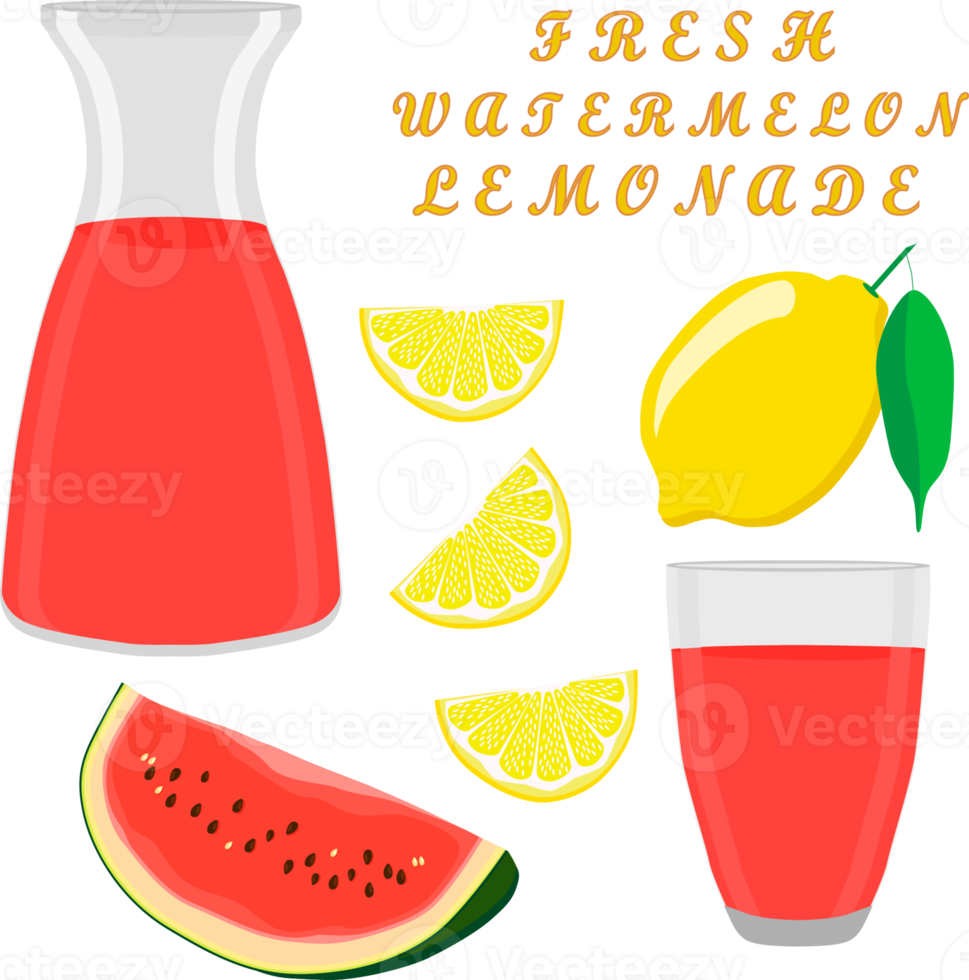 Various sweet tasty natural lemonade png