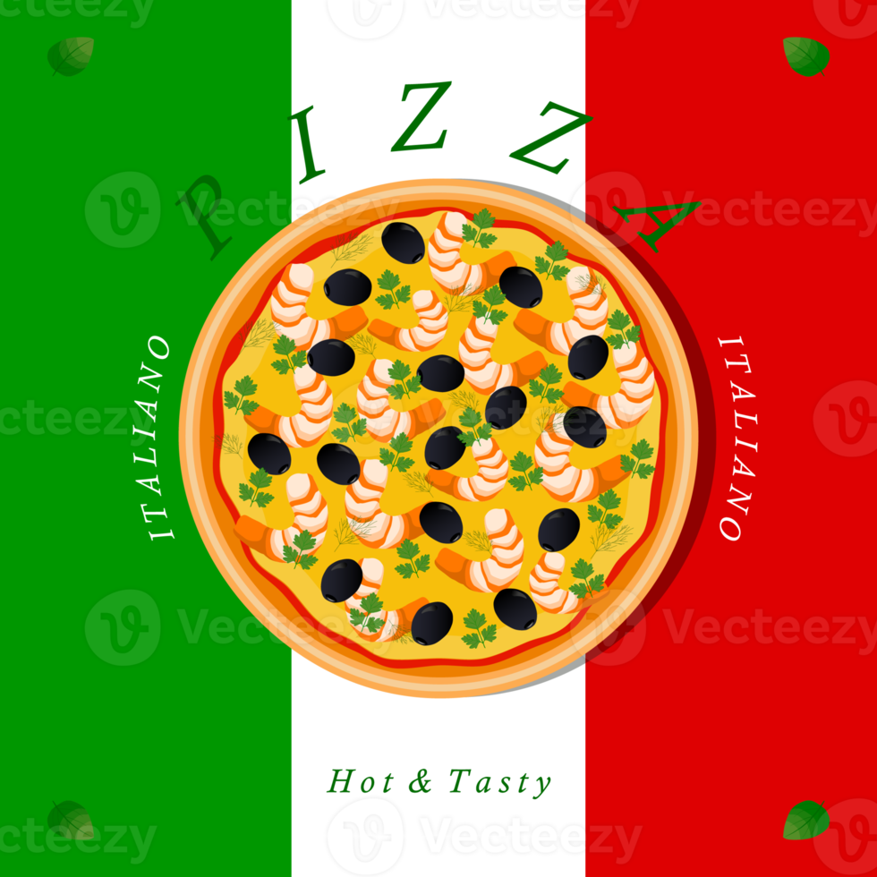 Various sweet tasty pizza png