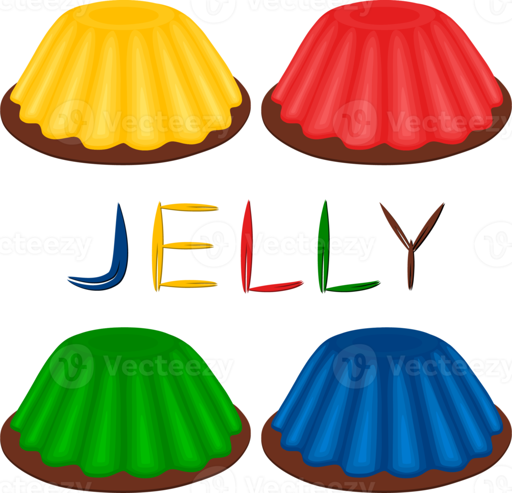 Various sweet tasty jelly png
