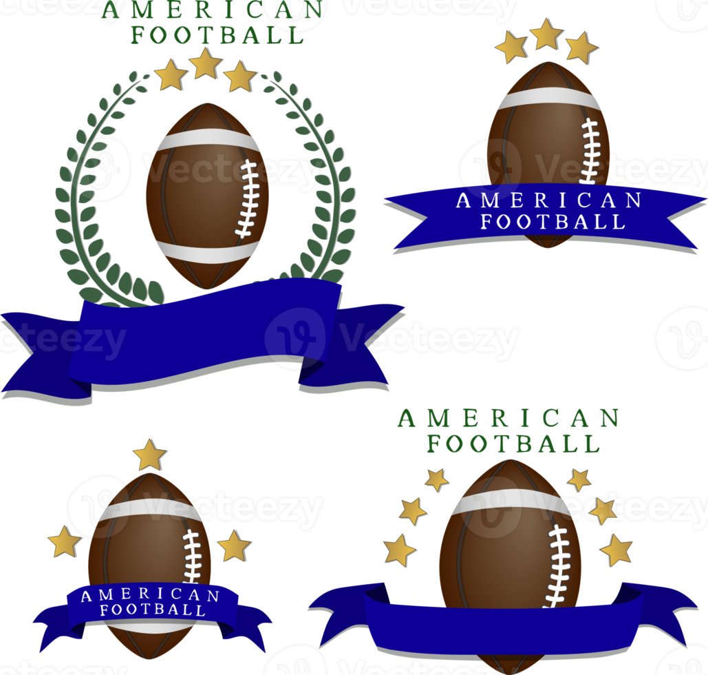 Collection accessory for sport game American football png