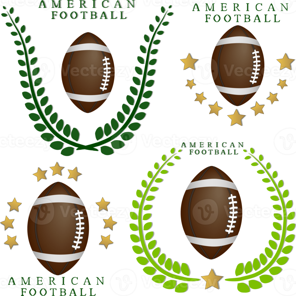 Collection accessory for sport game American football png