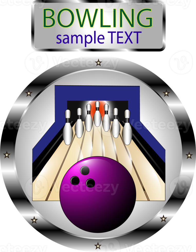 Collection accessory for sport game bowling png