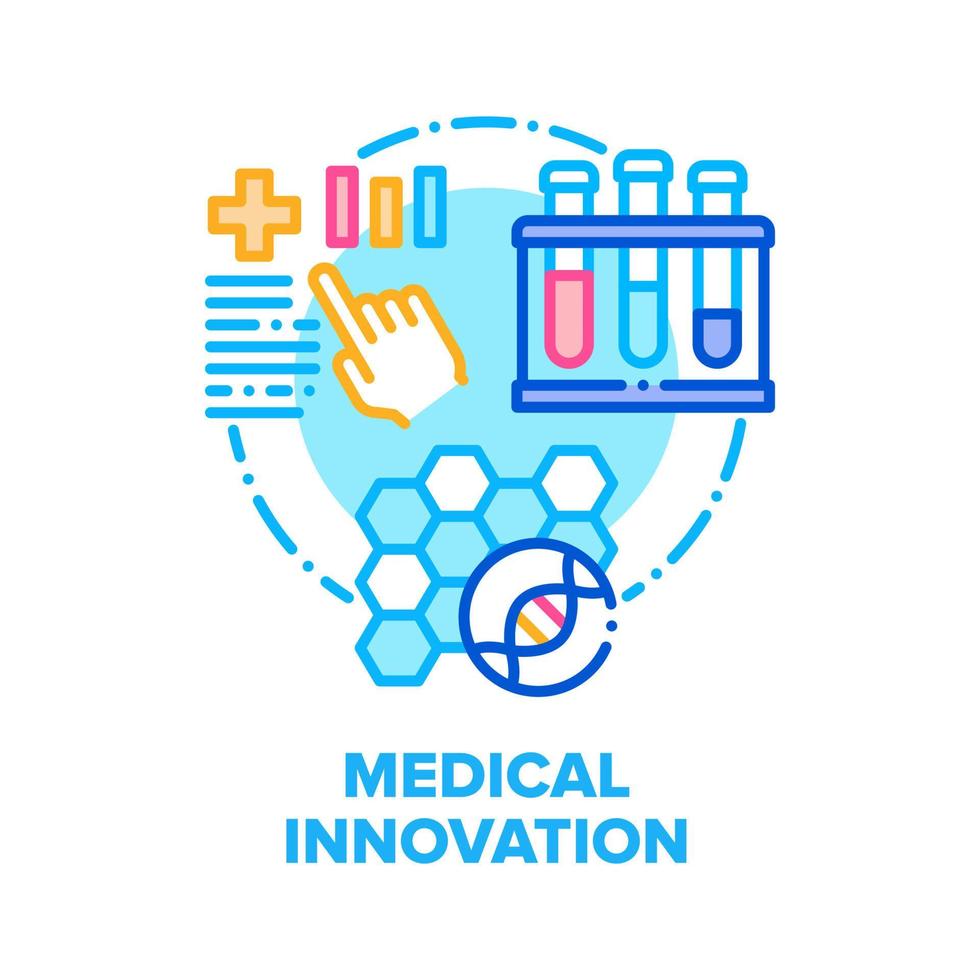 Medical Innovation Technology Vector Concept Color flat