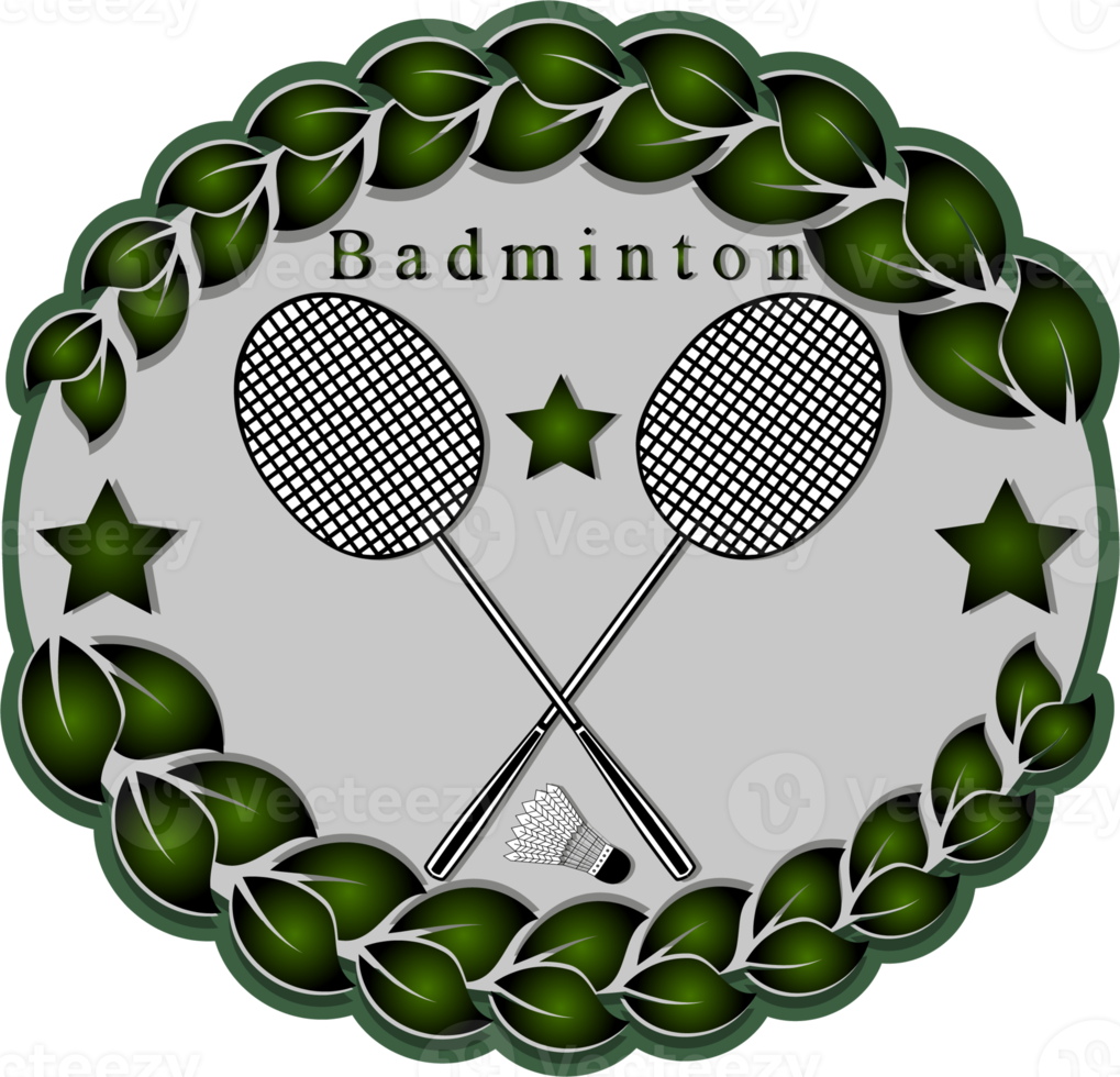 samling tillbehör för sport spel badminton png