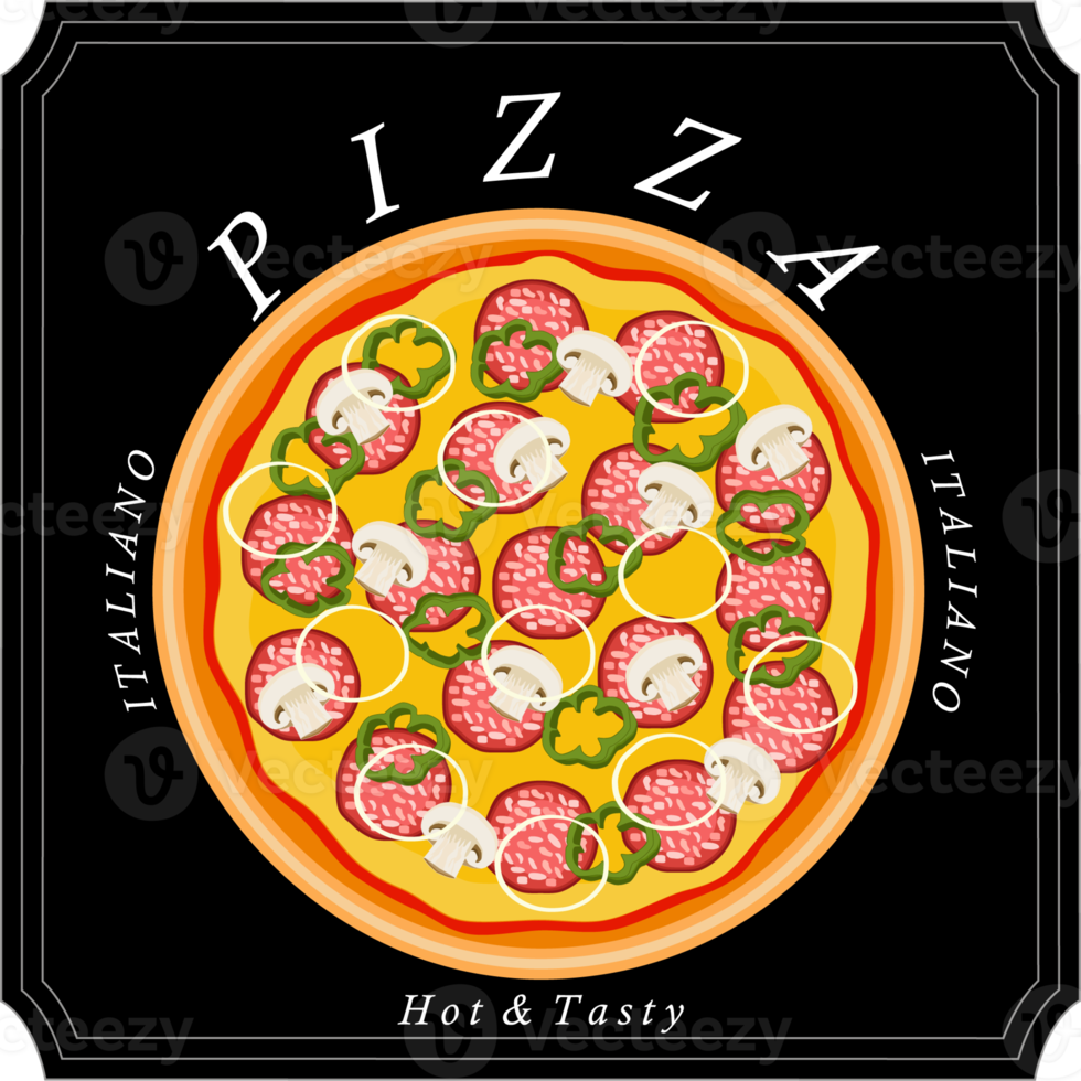 Various sweet tasty pizza png