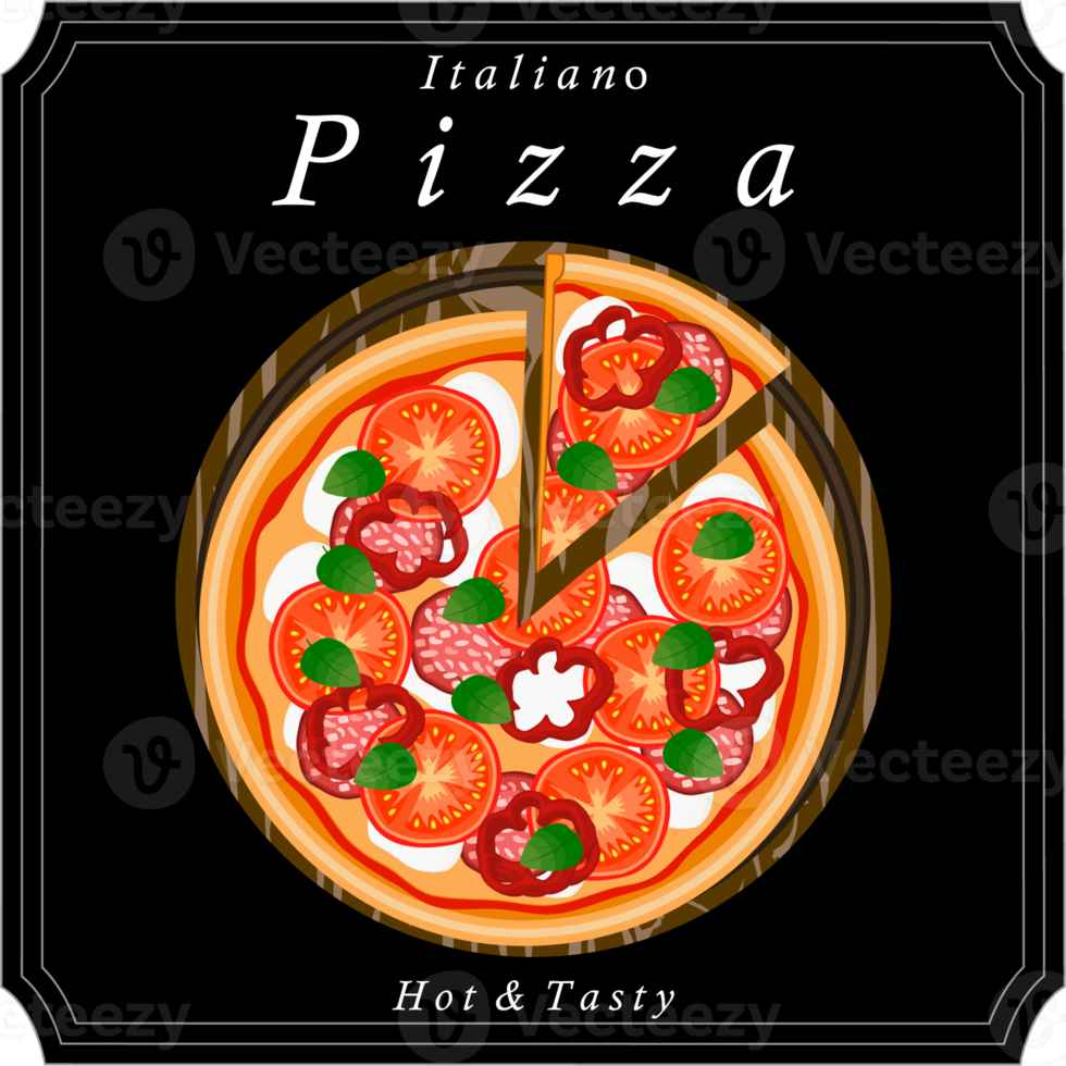 Various sweet tasty pizza png