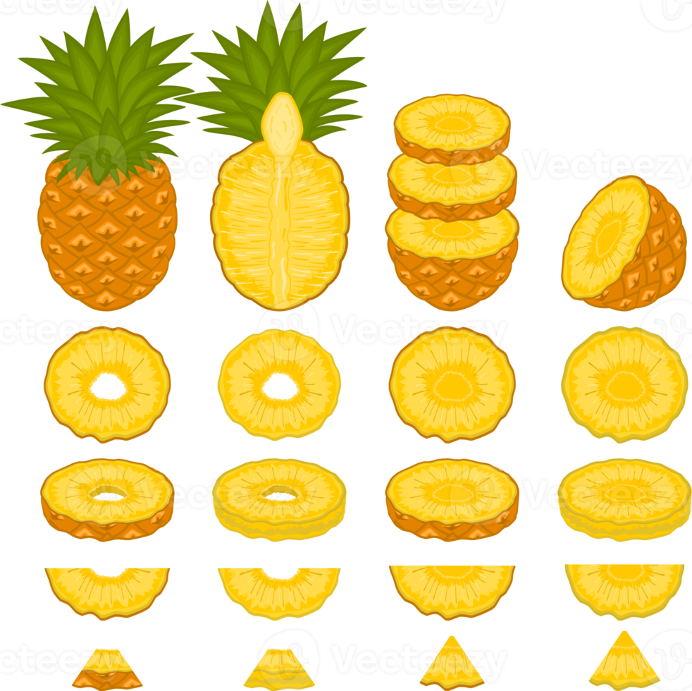 Sweet juicy tasty natural eco product pineapple png